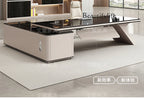 Light luxury boss table, simple modern desk, large desk manager, office desk and chair combination