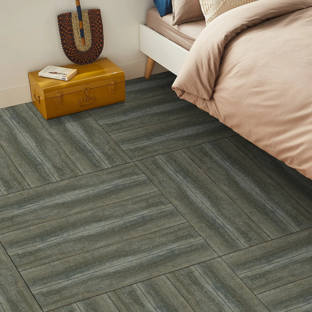 15x90cm Wood Grain Floor Sticker 0.72mm Thick Self-Adhesive PVC Waterproof Wall Stickers Kitchen Bedroom Ground Cover Decal