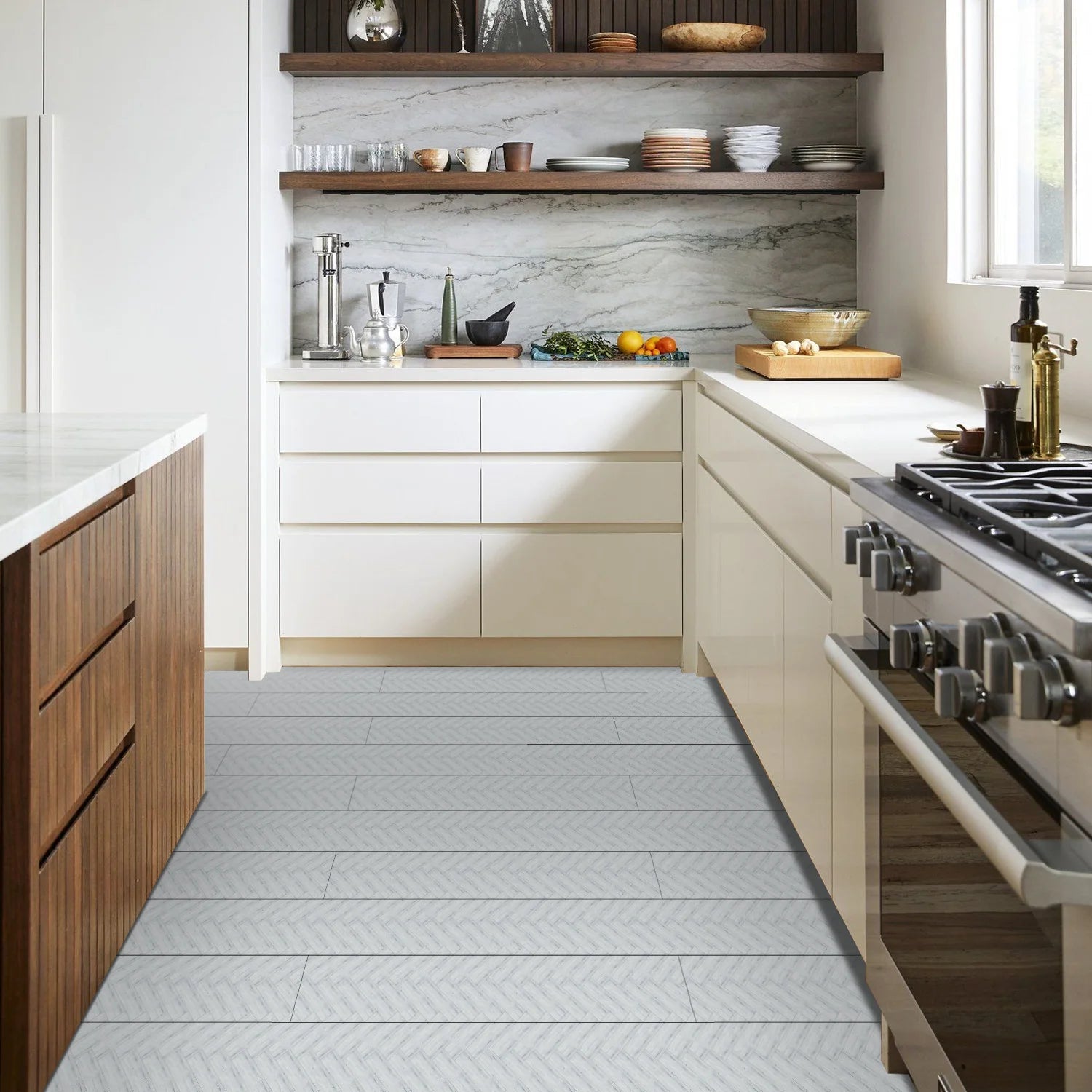 Simple Wood Grain PVC Floor Stickers For Corridors Living Rooms Wall And Floor Decorations Waterproof Self-Adhesive Wall Sticker