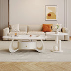 Modern Luxury Coffee Table Nordic Style Glam Oval Beauty Coffee Table Living Room Hidden Storage Table De Salon Home Furniture