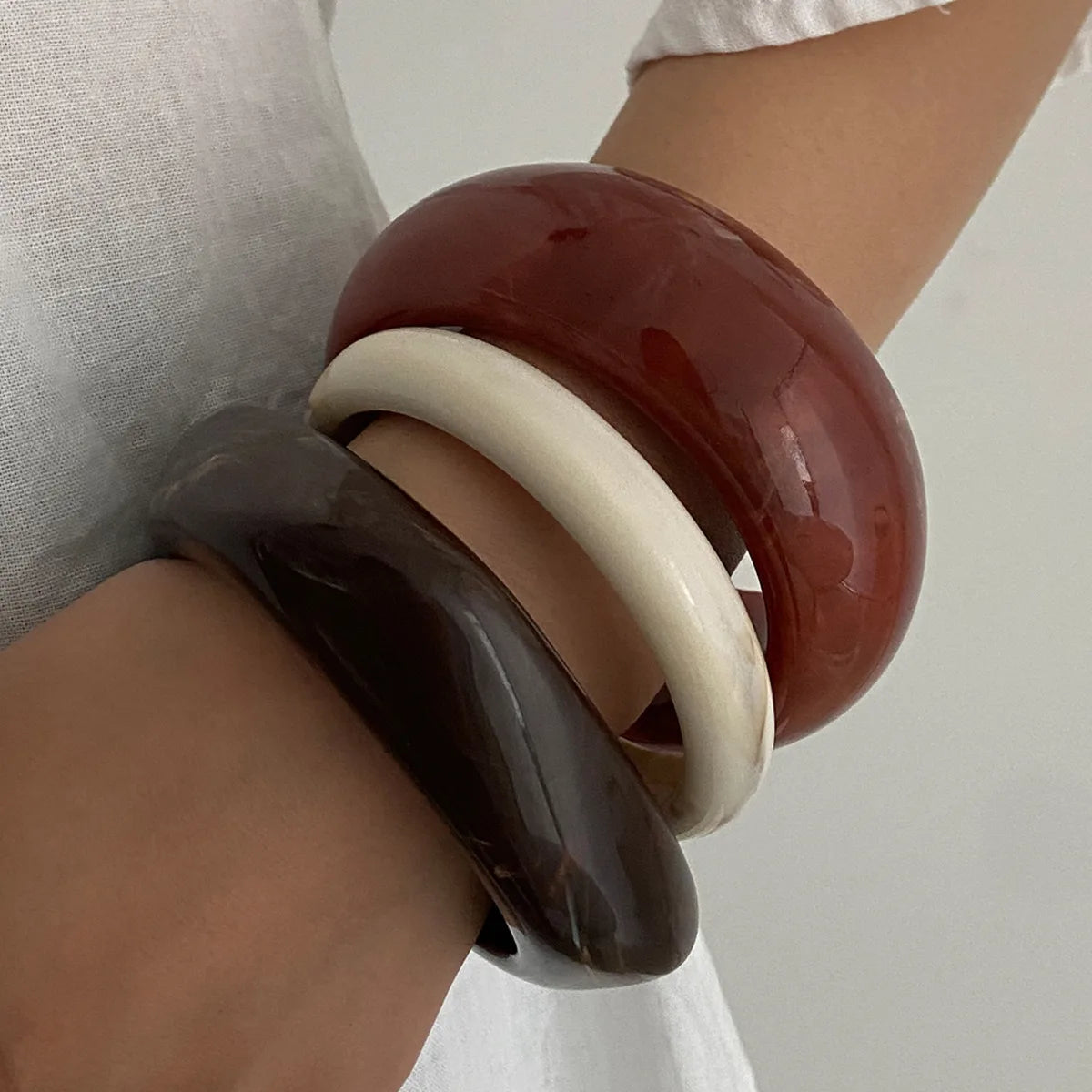 Vintage Boho Resin Bangles