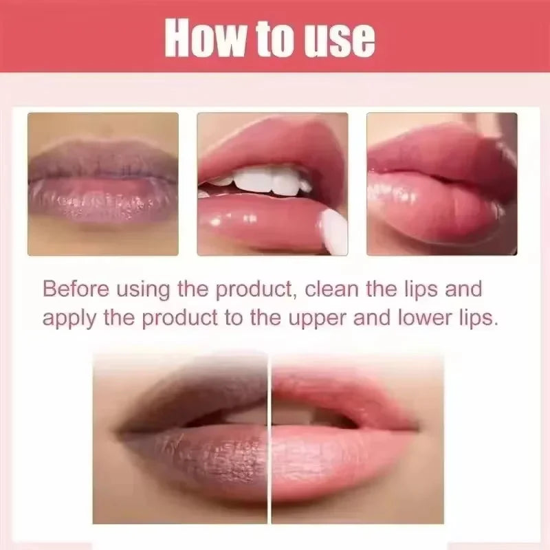 Remove Dark Lip Balm Vitamin C Lighten Melanin Gloss Oil Exfoliating Clean Pigment Dead Skin Fade Lip Lines Beauty Care Makeup