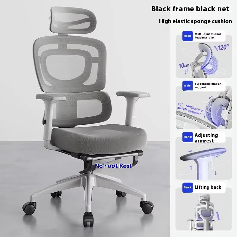 Foot Rest Chair Ergonomic Gaming Chairs Computer Comfortable Wheels Massage Adjustable Sedia Da Ufficio Office Furniture