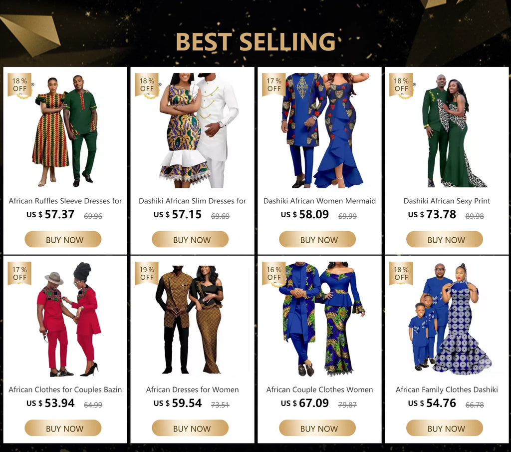 African Print Dresses for Women with Headwrap Matching Couple Outfits Men Patchwork Shirt and Pants Sets Africa Clothing Y22C075