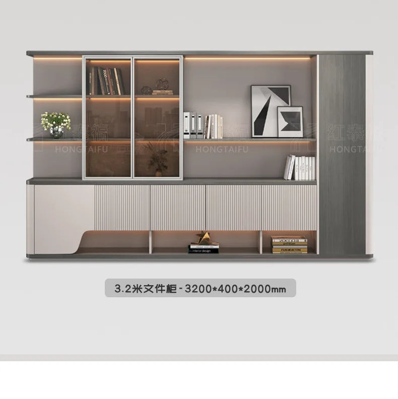 Boss's desk is simple, modern table and chair combination, advanced sense, large class desk, single presiden