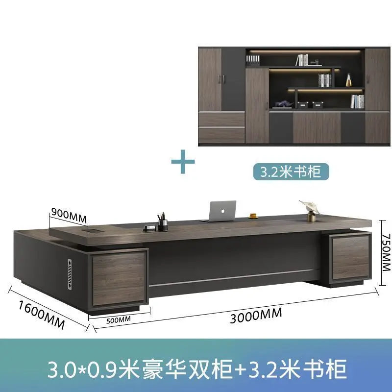 Boss desk light luxury chairperson room manager chair combination simple modern president desk furniture