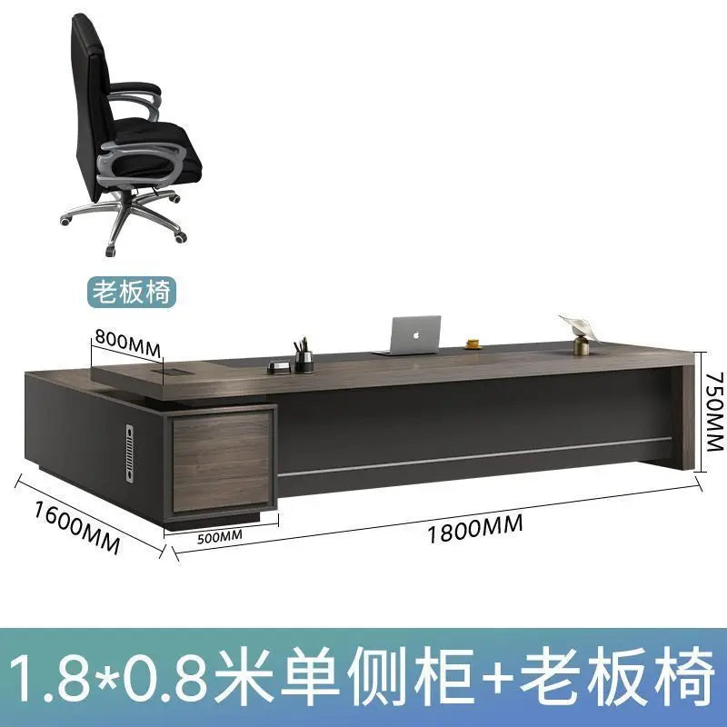 Boss desk light luxury chairperson room manager chair combination simple modern president desk furniture
