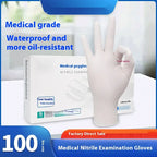 Medical Gloves Disposable White NitrileY86Durable Protective Medical Surgical Inspection Food Grade