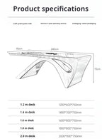 Modern new president's office desk and chair white high-end design office furniture