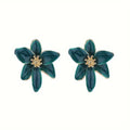 Oil Drop Flower Earrings