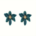 Oil Drop Flower Earrings