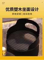 Industrial wind oil drum table and chair combination milk tea barbecue restaurant indoor and outdoor wrought iron furniture can