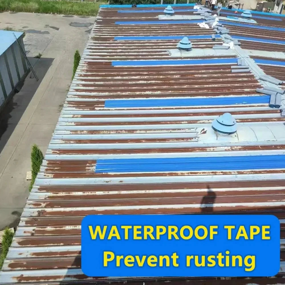 10M Waterproof Heat Insulation Adhesive Fix Tape For Wall Roof Leakproof Repair Tool Roof Color Steel Tile Leak Repair Tape
