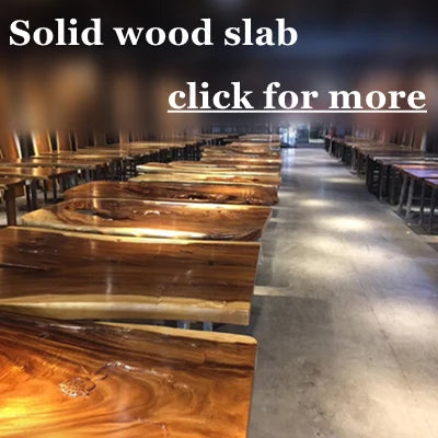 Luxury design most popular solid wood walnut Qinghe transparent epoxy wood resin table