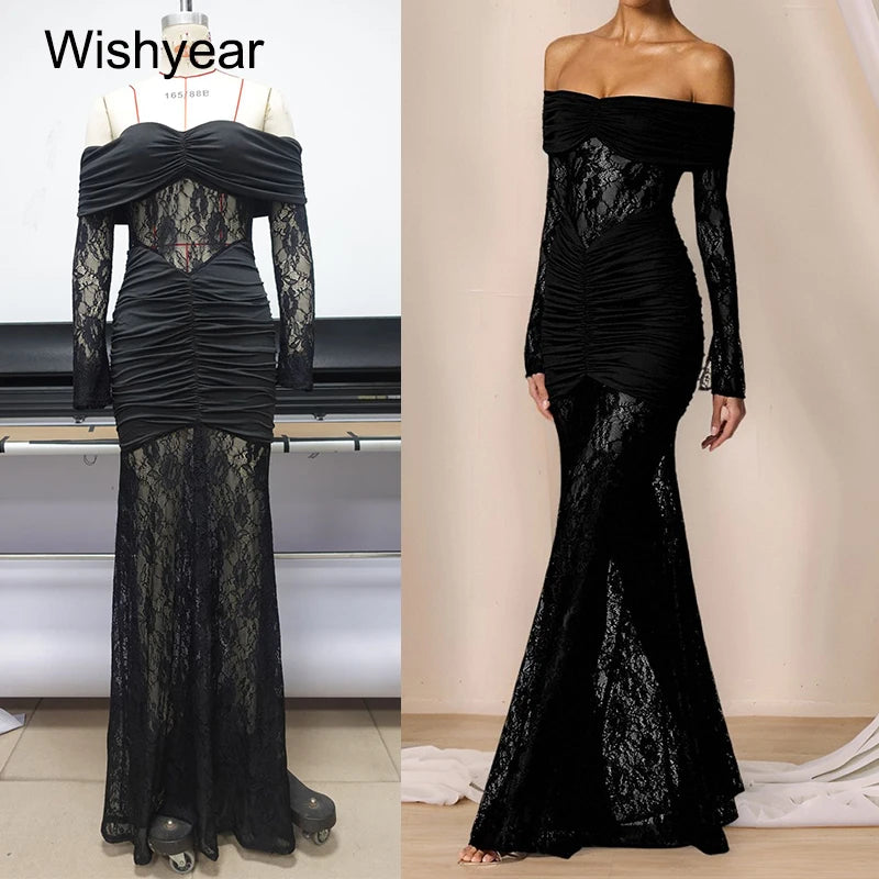 Long Sleeve Mermaid Dress