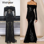 Long Sleeve Mermaid Dress