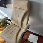 Genuine Leather Boss Chair, Office Chair, Comfortable for Long Periods of Sitting, Can Lie Down for Nap, Computer Swivel Chai