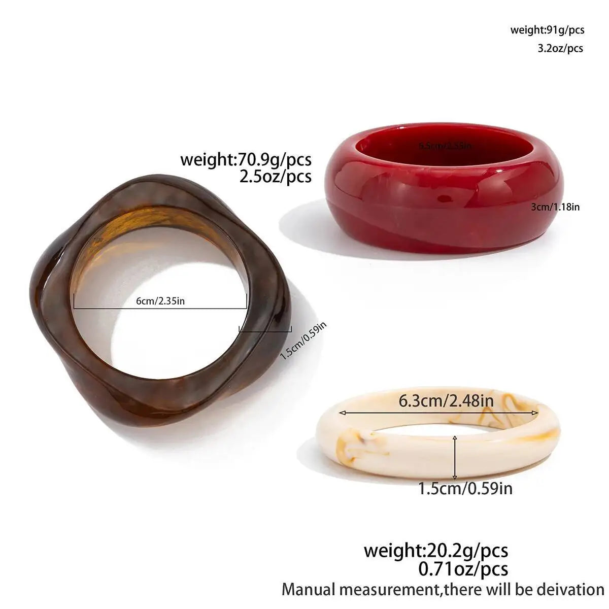 Vintage Boho Resin Bangles