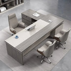 Light Luxury Boss Office Desk and Chair Combination Simple Modern President Desk Leadership Room Senior Fur