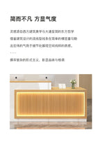 Luxury Simple Reception Desk Logo Salon Decorations Modern Reception Desk Office Beauty Mostrador Recepción Commercial Furniture