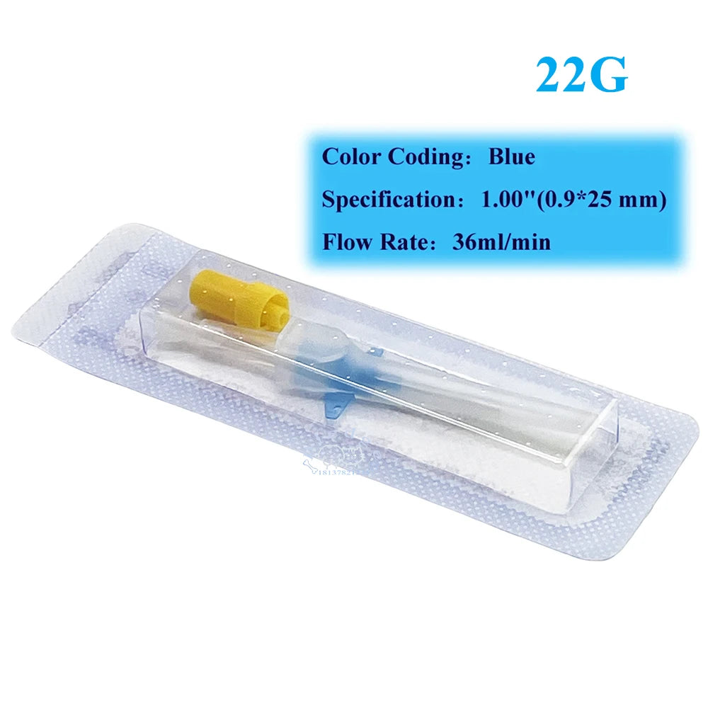 2PCS/5PCS/12PCS Animal Nasolacrimal Duct & IV Infusion Winged IV Catheter with Heparin Lock for Pet Animal Infusion 22G 24G 26G