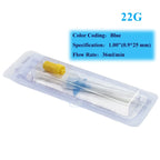 2PCS/5PCS/12PCS Animal Nasolacrimal Duct & IV Infusion Winged IV Catheter with Heparin Lock for Pet Animal Infusion 22G 24G 26G