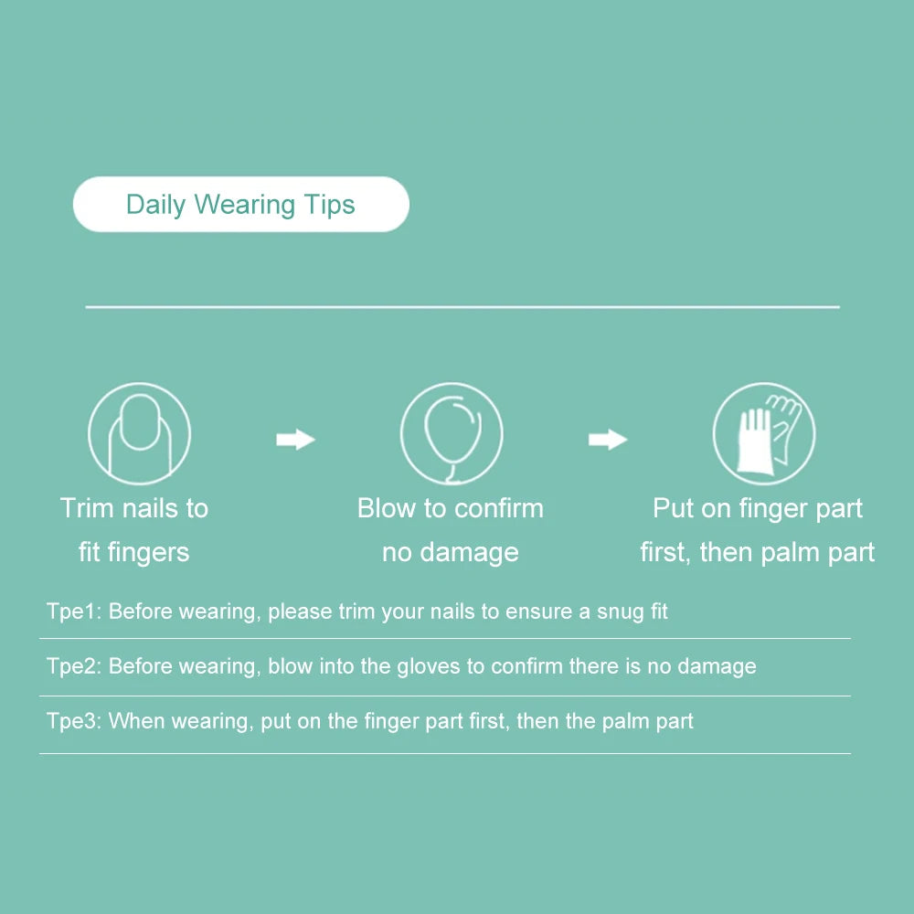 Cofoe 100Pcs Medical Grade Gloves TPE Disposable Gloves Transparent Non-Slip Acid Work Safety Food Grade Household