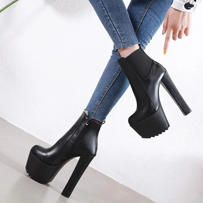 Platform Chelsea Ankle Boots