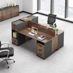 Moderne 6-Personen-Kombination Aus Einfachem Computer-Schreibtischs Tuhl Einzel-und Doppel-Face-to-Face-Design Eisen Modularer S