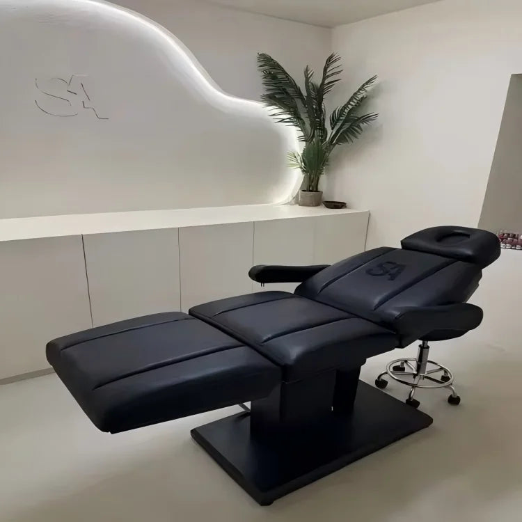 Gynecological Examination Table Electric Hydraulic Adjustable Medical Exam Bed for Clinic Hospital PU Leather Top Bed