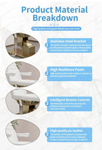 XinSheng Electric Lift Beauty Care Bed Adjustable Diagnostic Chair for Hospital Clinic Health SPA Store Sofa Leather Furniture