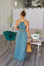 2025 Women's Dress Summer Holiday Solid Long Dresses Sexy Drawstring Lace Up Sleeveless Vestidos Para Mujer Club Party Outfits