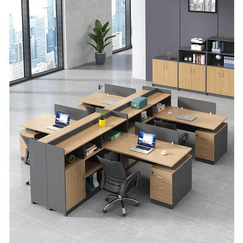 New Arrival New Office Desk And Chair Design Partition Modern Office Cubicles Staff Workstation Desk For Multi-person Office