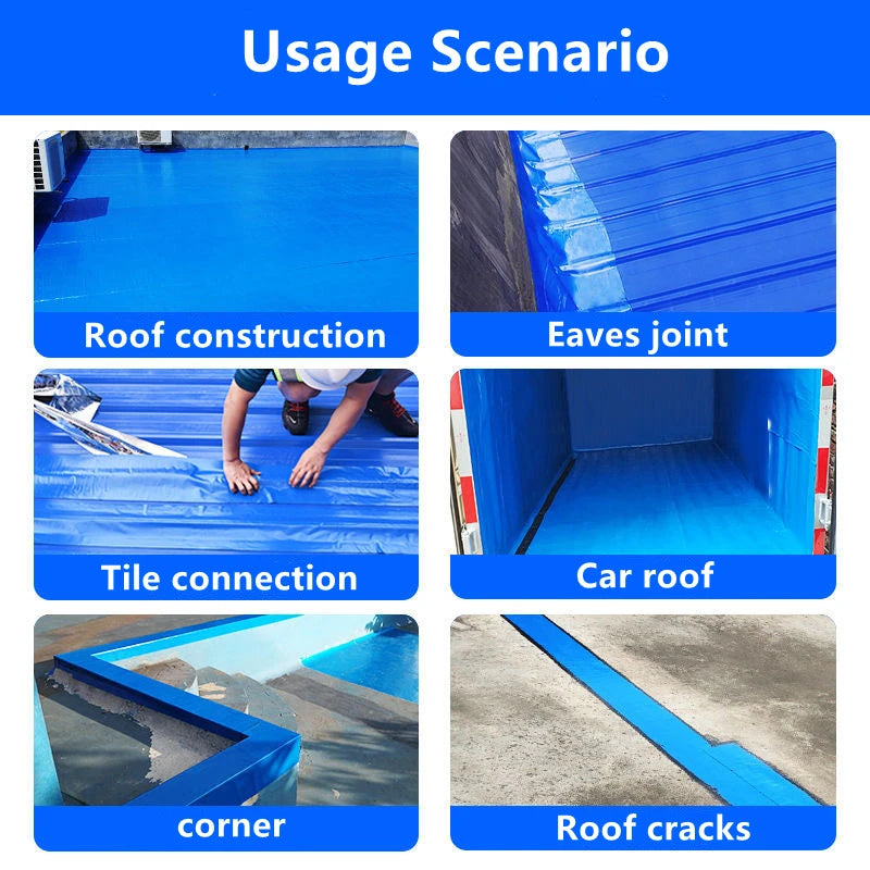 10M Waterproof Heat Insulation Adhesive Fix Tape For Wall Roof Leakproof Repair Tool Roof Color Steel Tile Leak Repair Tape