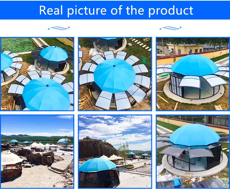 UFO Aluminum Patio Gazebo Canopy & Pergola for Outdoor Space