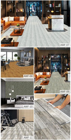 15x90cm Waterproof 3D Self-Adhesive thick Wood Grain Floor sticker Wallpaper Wall Sticker Living Room Toilet Kitchen Home Decor