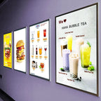 Advertising light box wall panel restaurant menu