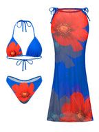 Flower Print Bikini Set