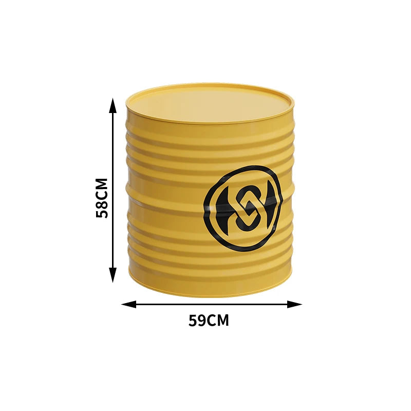 Industrial style sofa coffee table combination Internet celebrity creative bar clear bar milk tea shop table and chair oil drum