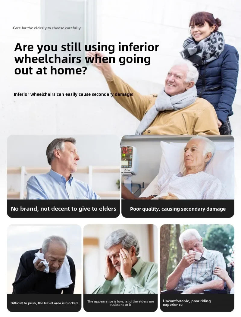 Wheelchair Wheelchair Folding Lightweight Small Elderly Special Disabled Portable Hand Push Scooter