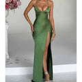 Satin Backless Mermaid Dress