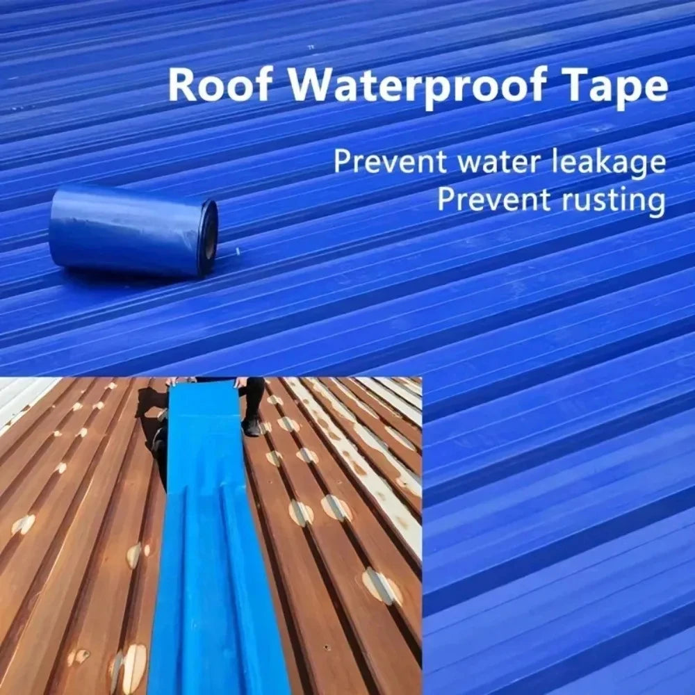 10M Waterproof Heat Insulation Adhesive Fix Tape For Wall Roof Leakproof Repair Tool Roof Color Steel Tile Leak Repair Tape