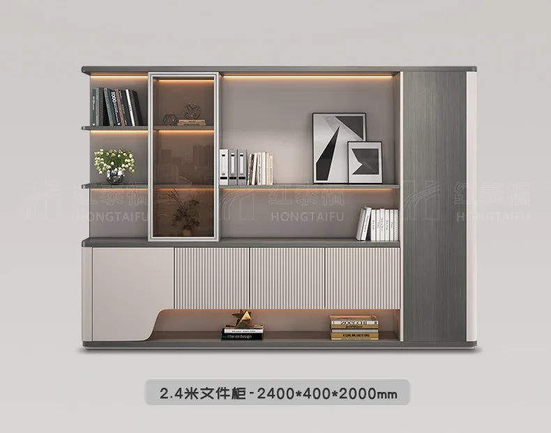 Boss's desk is simple, modern table and chair combination, advanced sense, large class desk, single presiden