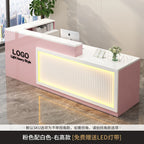 Luxury Modern Reception Desk with Logo Display