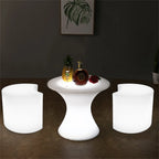 Outdoor Garden Bar Furniture Set LED Chair Bar Stool Sofa Table CE Certified for Hotel Villa Supermarket Made Durable Plastic