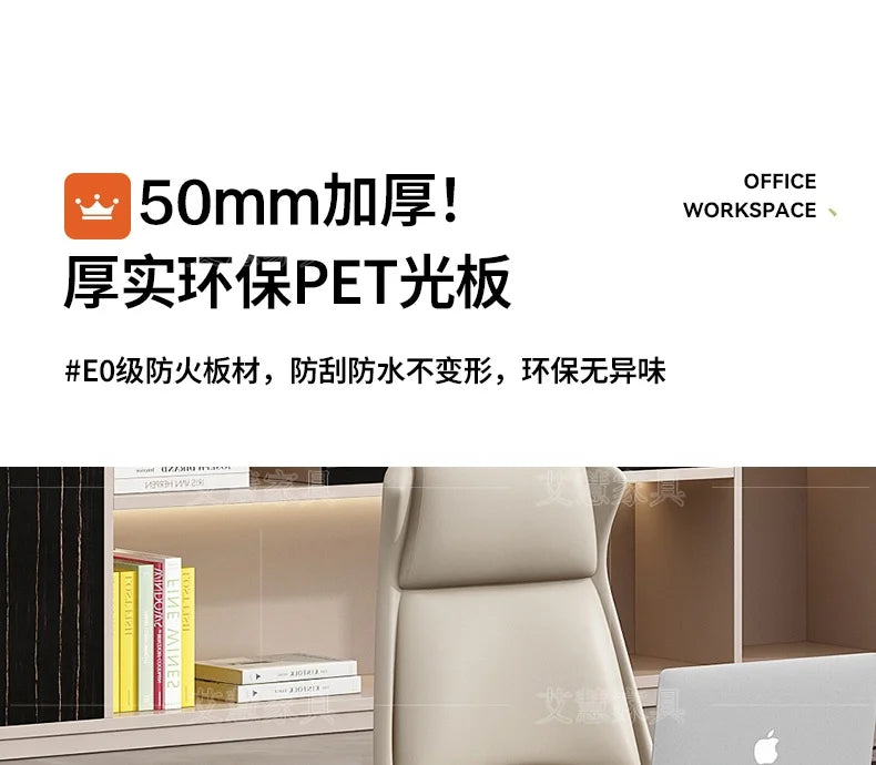 Light luxury boss table, simple modern desk, large desk manager, office desk and chair combination