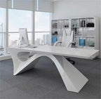 Modern new president's office desk and chair white high-end design office furniture