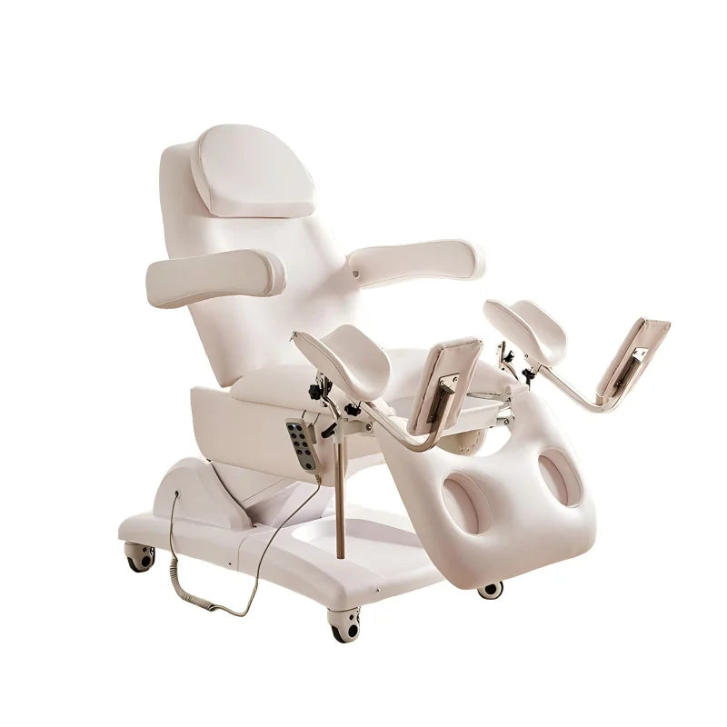 Gynecological Examination Table Electric Hydraulic Adjustable Medical Exam Bed for Clinic Hospital PU Leather Top Bed