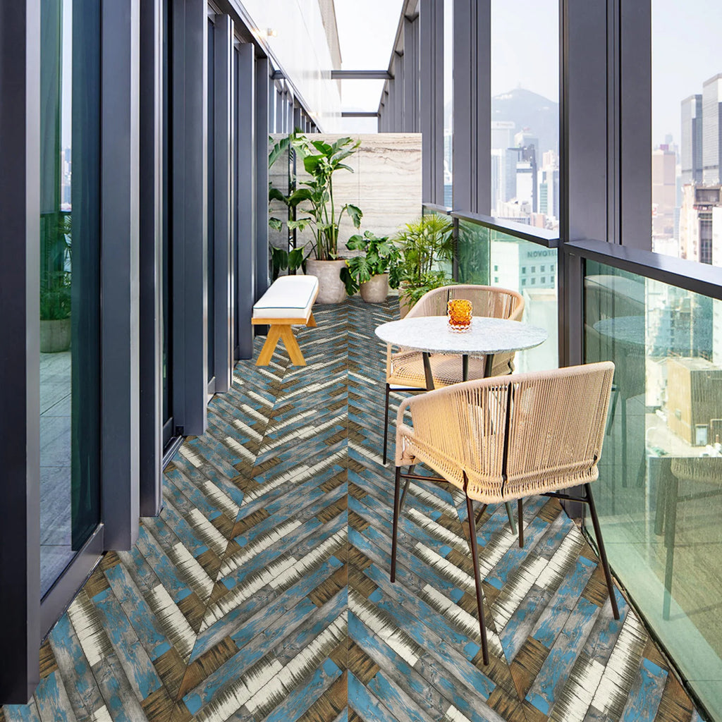 15x90cm Wood Grain Floor Sticker 0.72mm Thick Self-Adhesive PVC Waterproof Wall Stickers Kitchen Bedroom Ground Cover Decal