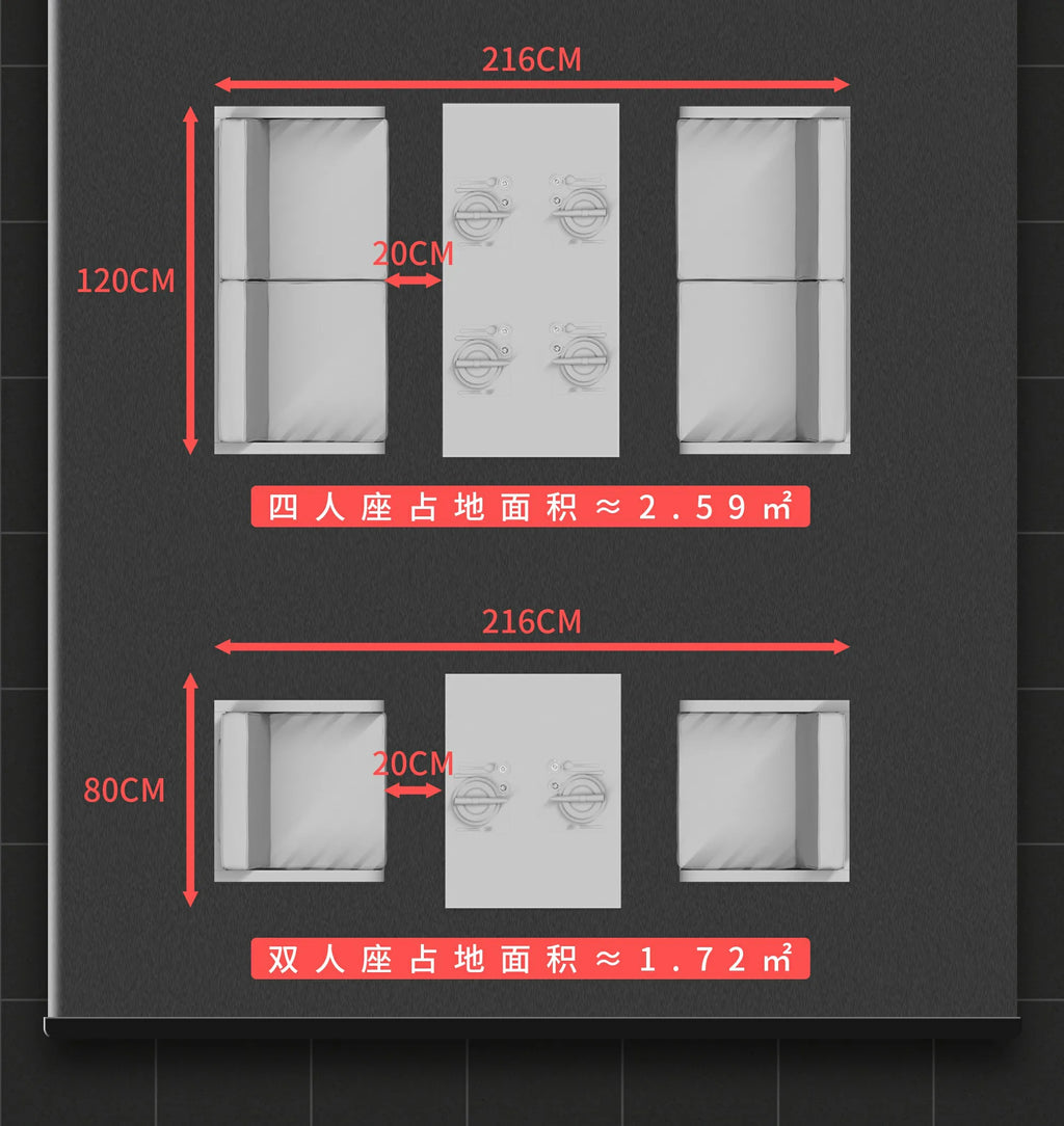 Industrial style booth bar Qingba retro wrought iron sofa coffee barbecue shop commercial restaurant dining table and chair